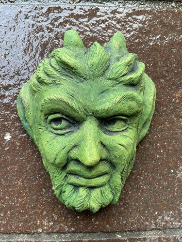 Pan Faunus Green Man Wall Garden Plaque