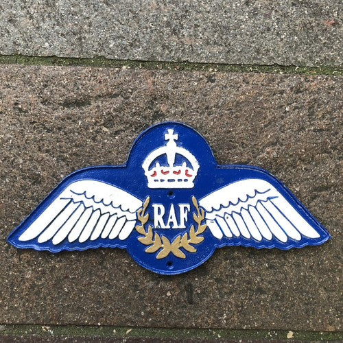 RAF Cast Iron Sign