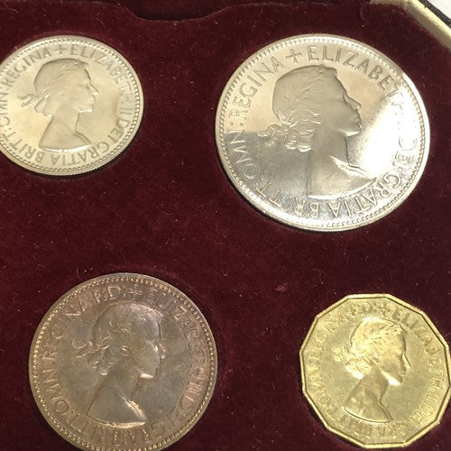 Official Queen Elizabeth Farthing To Crown Proof Set