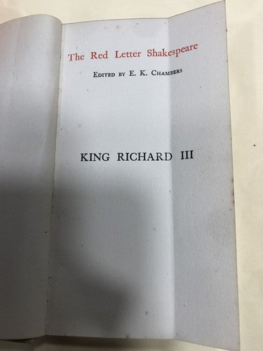 king richard iii The Red Letter Shakespeare