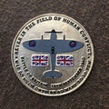 Never In The Field Of Human Conflict Aluminium Sign