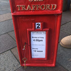 Old Trafford Wall Mounted Post Box Front Only Heavy Cast Iron