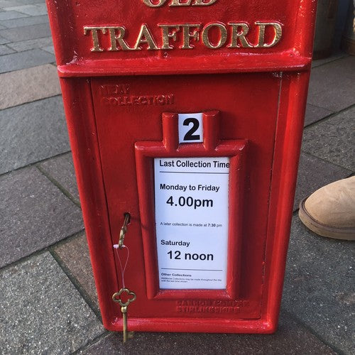 Old Trafford Wall Mounted Post Box Front Only Heavy Cast Iron