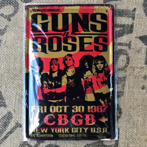 Guns N Roses Metal Sign
