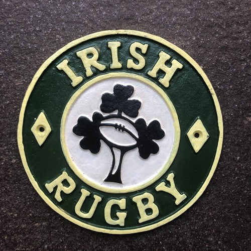 Irish Rugby Cast Iron Sign