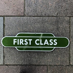 First Class Enamel Sign