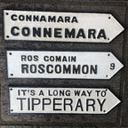 Bundle Of Three Irish Cast Iron Signs