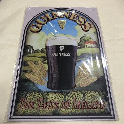Guinness The Taste Of Ireland Tin Sign New Design