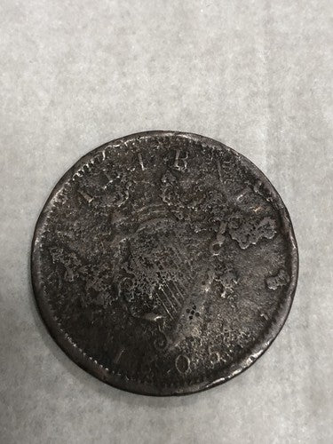 Ireland George 3rd 1805 Hibernia One Penny Copper Coin