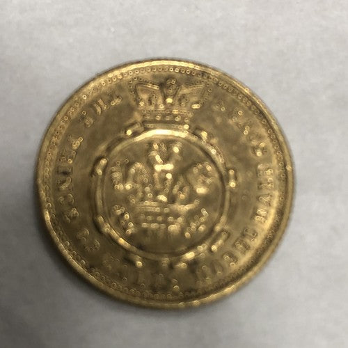 Prince Of Wales Brass Half Sovereign Play Money Counter