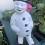 Snowman Cast Iron Money Bank
