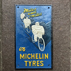Michelin Tyres Miles And Smiles Cast Iron Sign