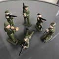 Set Of Six Cast Iron Soldiers