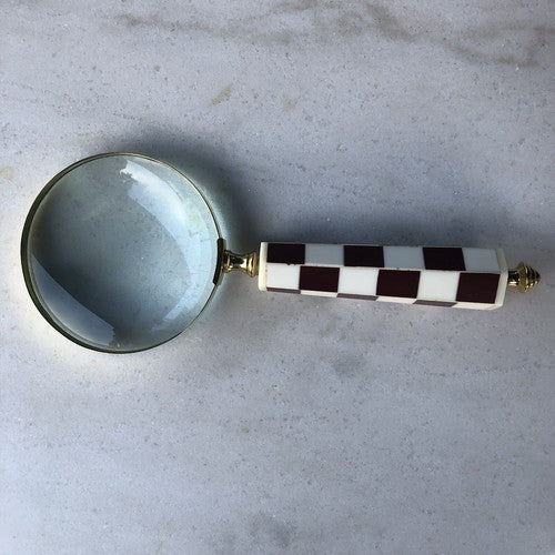 Brass Rim Bone Handle Magnifying