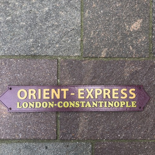 Orient Express Cast Iron Sign