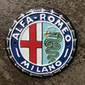 Alfa Romeo Milano Cast Iron Sign