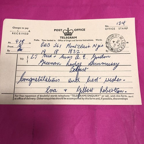 Luxury Greetings Telegrams & Standard Telegrams 1957