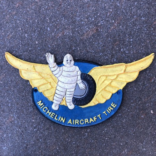 Michelin Aircraft Tire Cast Iron Sign