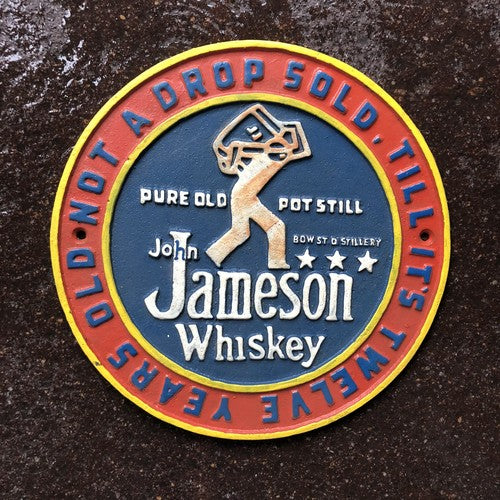 John Jameson Whiskey Cast Iron Sign