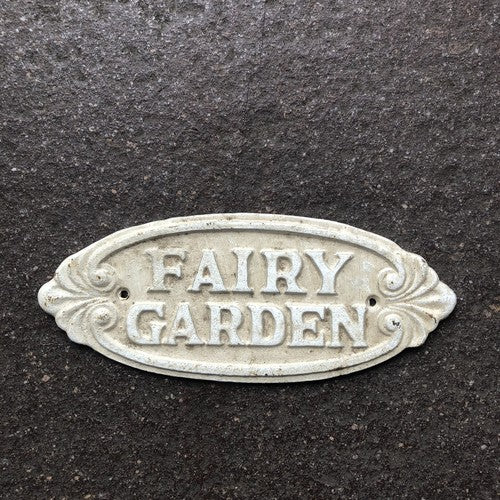 Fairy Garden Cast Iron Sign