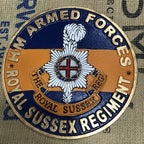 HM Armed Forces Royal Sussex Regiment Cast Iron Sign