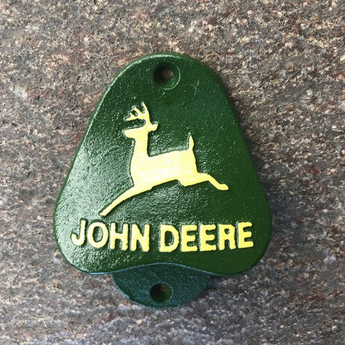 John Deere Cast Iron Bottle Opener