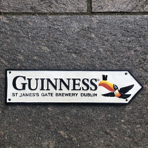 Guinness St Jamesâs Gate Cast Iron Sign