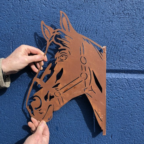 Horse Die Cut Metal Wall Mounted