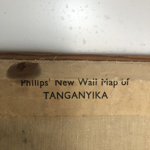 Philips Antique Wall Map If Tanganyika 1959âwall  Map