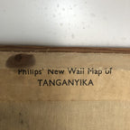 Philips Antique Wall Map If Tanganyika 1959âwall  Map