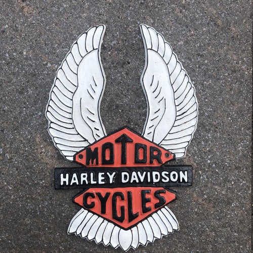 Harley Davidson Motor Cycles Cast Iron Sign