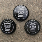 Jack Daniels Metal Beer Top Bottle Lids Signs Set Of Three