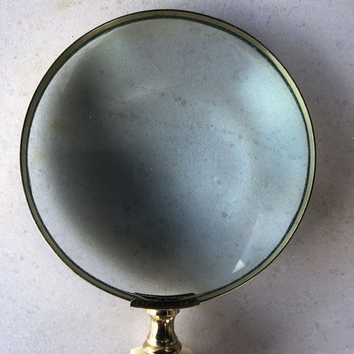 Brass Rim Bone Handle Magnifying