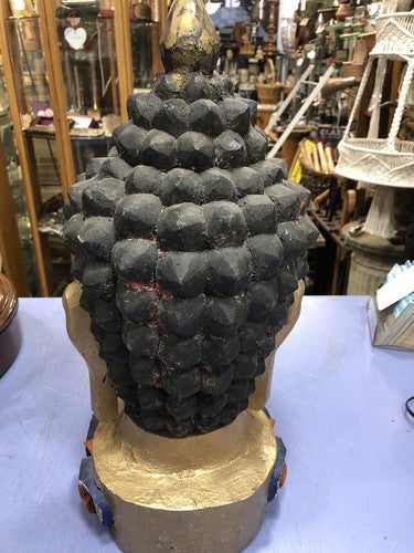 Vintage Buddha Carved Head