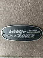 Land Rover Polished Aluminium Solihull Sign