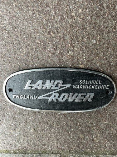 Land Rover Polished Aluminium Solihull Sign
