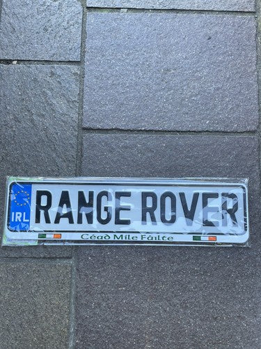 Range Rover Irish License Plate