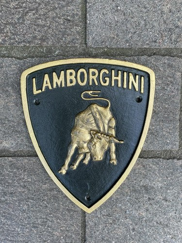 lamborghini Cast Iron Sign
