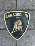 lamborghini Cast Iron Sign