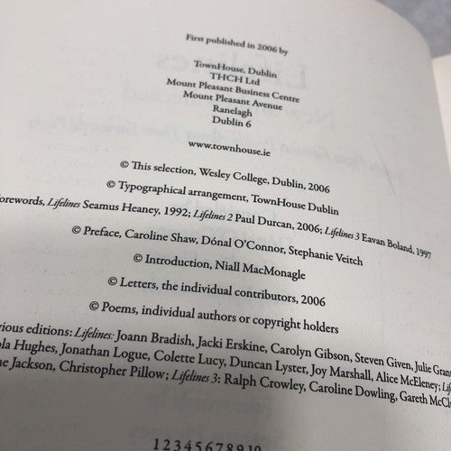 Lifelines New And Collected Favourite Poems
