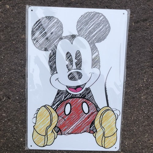 Mickey Mouse Metal Sign