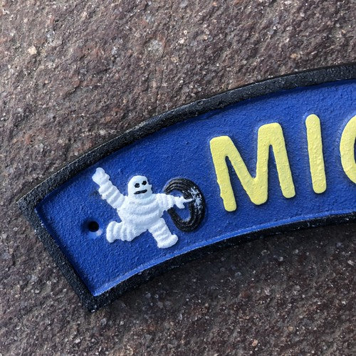 Michelin Arched Cast Iron Sign