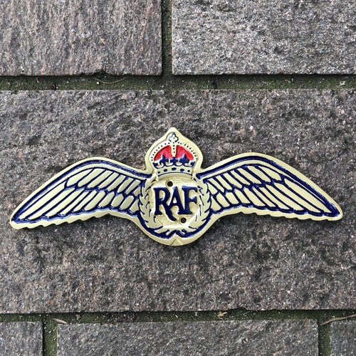 RAF Wings Metal Sign