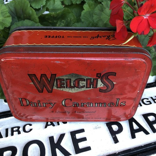 Welchâs Dairy Caramels Vintage Tin