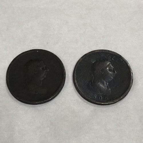 George 3 RD Copper Penny Coins
