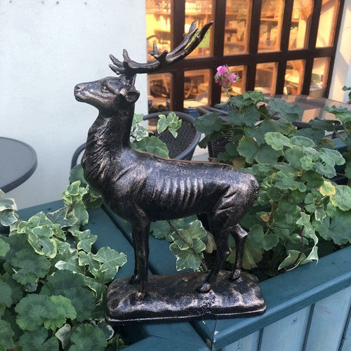 Deer Figure On Base Cast Iron