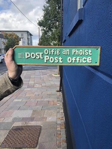 Irish Cast Iron Post Office Sign