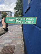 Irish Cast Iron Post Office Sign