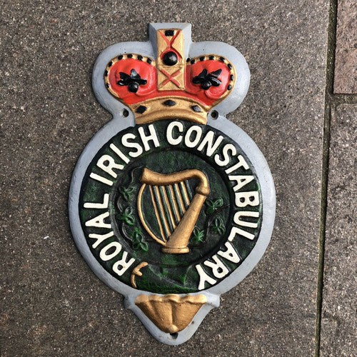 Royal Irish Constabulary Reproduction Cast Iron Sign