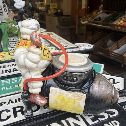Michelin Man With Compressor Cast Iron
